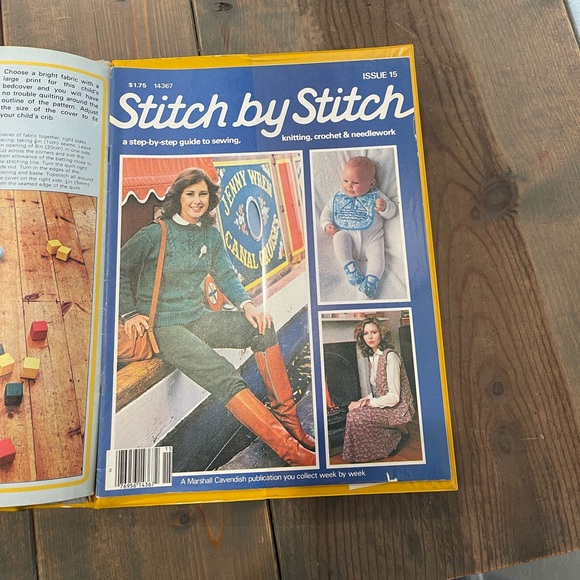 Vtg Marshall Cavendish Stitch By Stitch Volume 1-15 Magazines Guide To Sewing - Picture 5 of 6